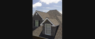 Residential rooftop with a window highlighted